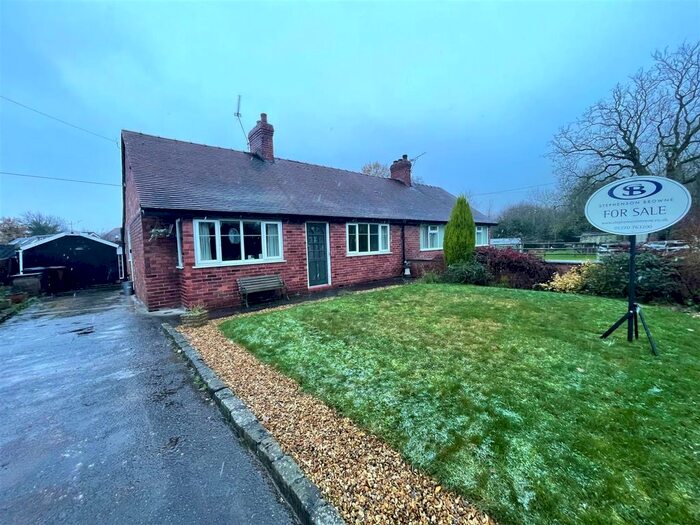 2 Bedroom Semi-Detached Bungalow For Sale In Mill Lane, Moston, Sandbach, CW11