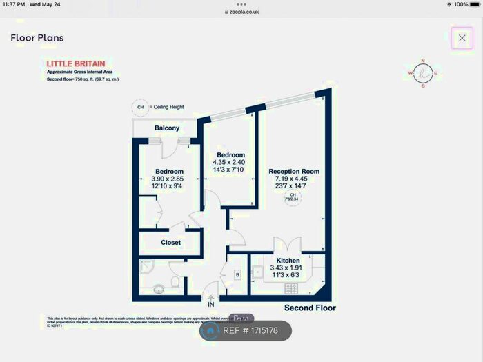 2 Bedroom Flat To Rent In Little Britain, London, EC1A
