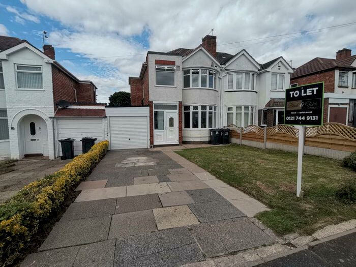 3 Bedroom Semi-Detached House To Rent In Mardon Road, Birmingham, West Midlands, B26