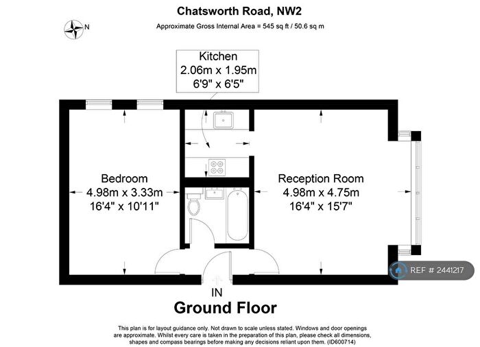 1 Bedroom Flat To Rent In Chatsworth Road, London, NW2