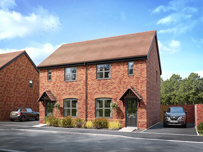 2 Bedroom Semi Detached House For Sale In "The Addlebrough" At Cricket Lane, Lichfield, WS14