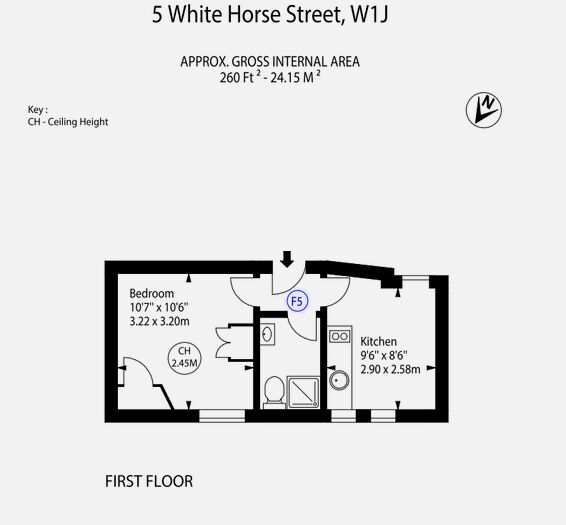 1 Bedroom Flat To Rent In White Horse Street, London, W1J