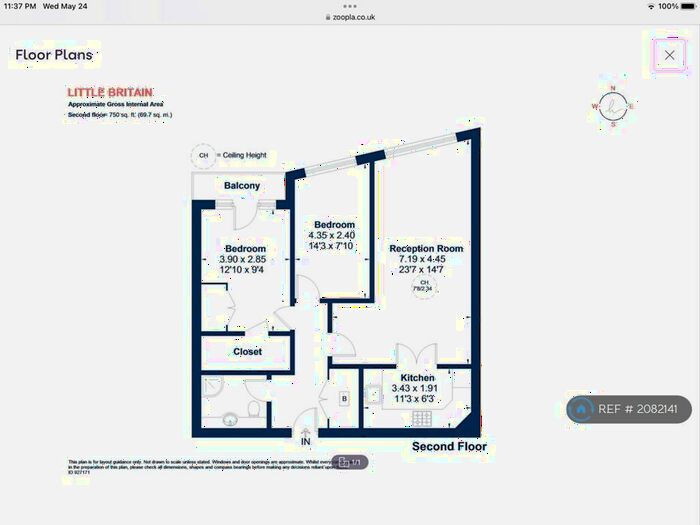 2 Bedroom Flat To Rent In Little Britain, London, EC1A
