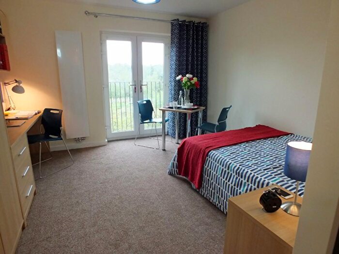 Studio To Rent In Riverside House Student Studios, Cadnam Close Harborne Birmingham, With Bourne Brook Nature Reserve As A Backdrop, B17