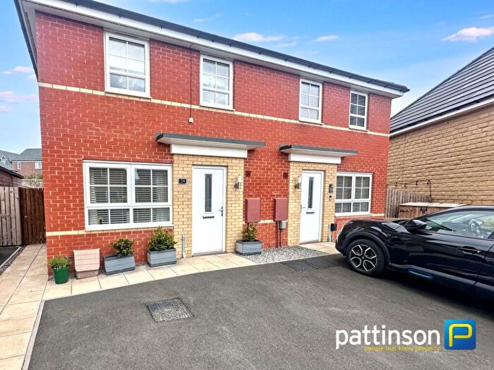 3 Bedroom Semi Detached House For Sale In Blackiston Close, Coxhoe, Durham, Durham, DH6