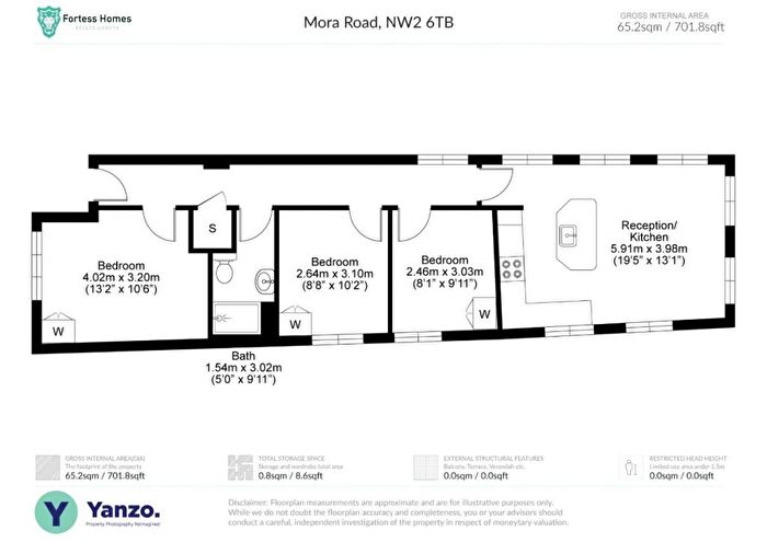 3 Bedroom Flat To Rent In Mora Road, London, NW2