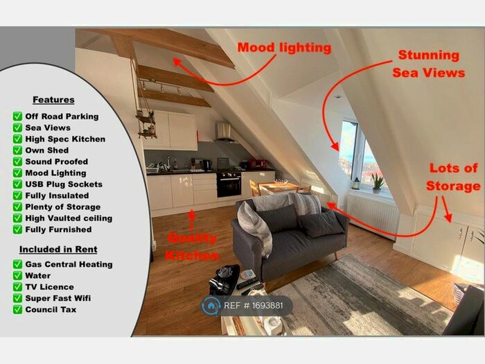 Studio To Rent In Bayview Terrace, Newquay, TR7