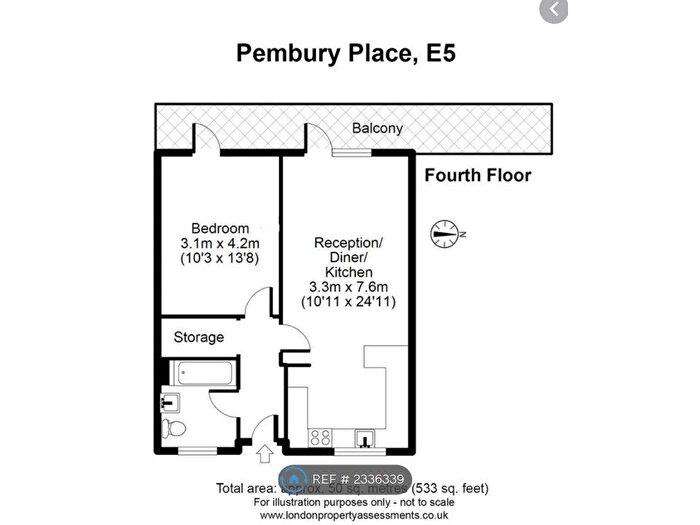 1 Bedroom Flat To Rent In Pembury Place, London, E5