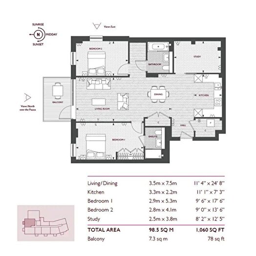 2 Bedroom Flat To Rent In Tyron House, KT1