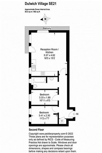 2 Bedroom Flat To Rent In Dulwich Village, London, SE21