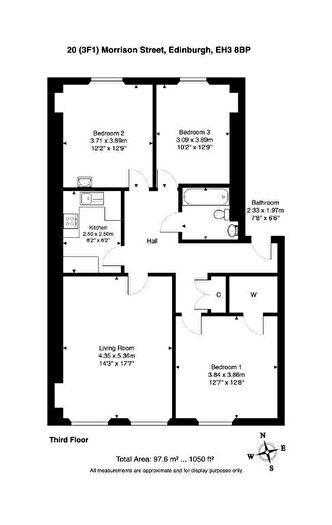 3 Bedroom Flat To Rent In Morrison Street, Central, Edinburgh, EH3