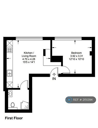 1 Bedroom Flat To Rent In High Street, Leatherhead, KT22