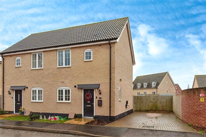 2 Bedroom Semi-Detached House For Sale In Josiah Drive, Thetford, Norfolk, IP24