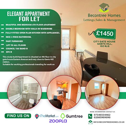 1 Bedroom Flat To Rent In Eastern Avenue, Ilford, IG2