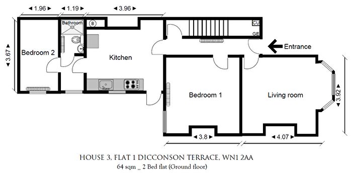 1 Bedroom Flat To Rent In Dicconson Terrace, Wigan, WN1