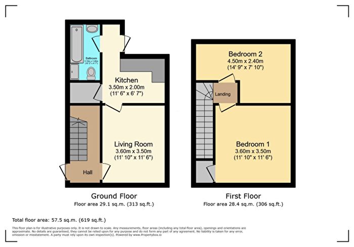 2 Bedroom Semi-Detached House For Sale In Luke Terrace, Wheatley Hill, Durham, Durham, DH6