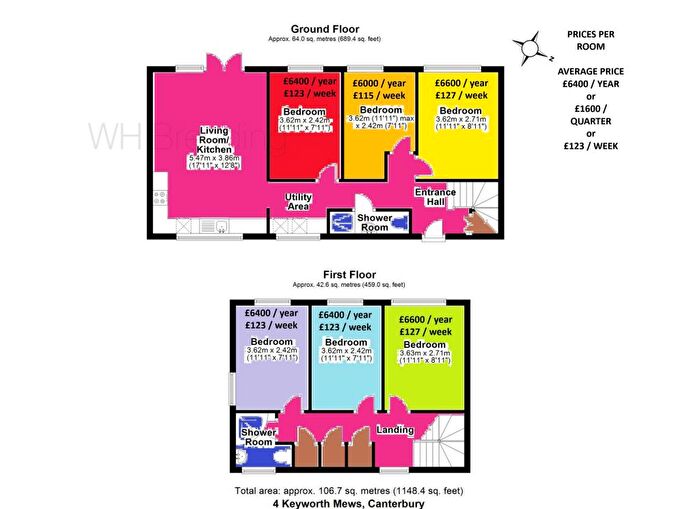 3 Bedroom House To Rent In Keyworth Mews, Canterbury, CT1