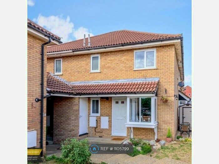 1 Bedroom End Of Terrace House To Rent In Muntjac Close, Eaton Socon, St. Neots, PE19