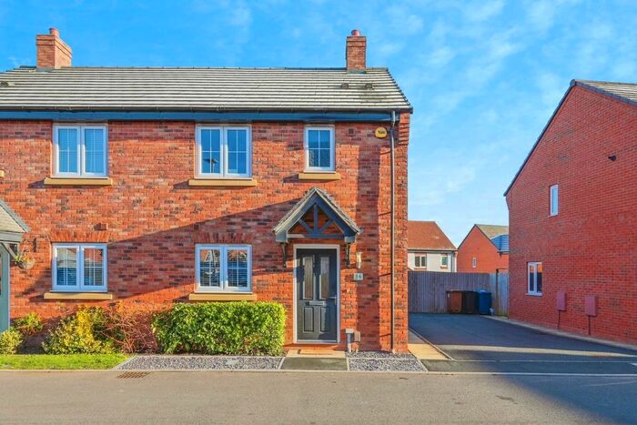 3 Bedroom Semi-Detached House For Sale In Lister Avenue, Streethay, Lichfield, WS13