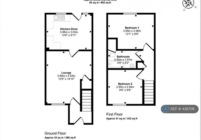 2 Bedroom Terraced House To Rent In Epsom Road, Lincoln, LN6