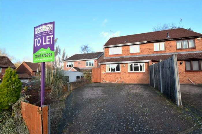 3 Bedroom Semi-Detached House To Rent In Coppice Close, Droitwich Spa, Worcestershire, WR9