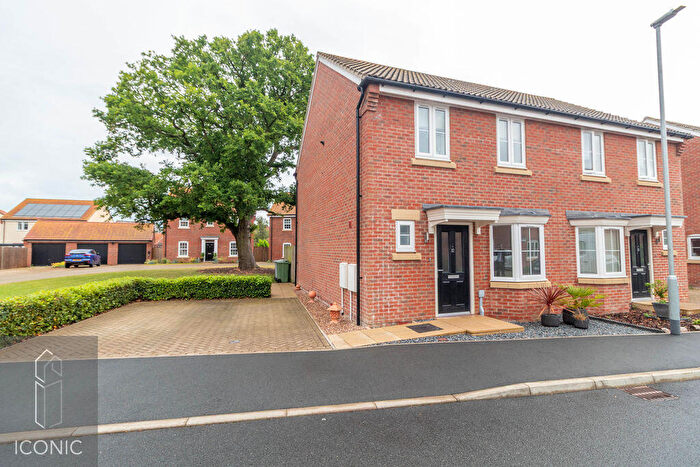 2 Bedroom Semi-Detached House For Sale In Crown Meadow Way, Newton St Faith, Norwich, NR10