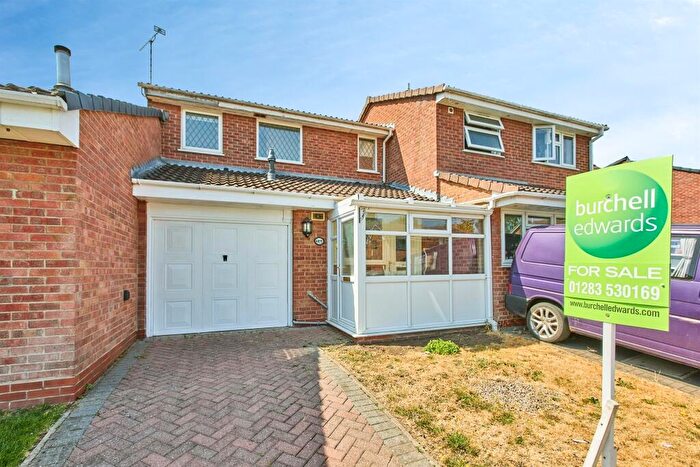 2 Bedroom Terraced House For Sale In Glamis Close, Stretton, Burton-On-Trent, DE13