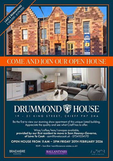 1 Bedroom Flat For Sale In Drummond House, King Street, Crieff, PH7