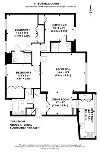 3 Bedroom Flat To Rent In Boydell Court, St John's Wood Park, NW8