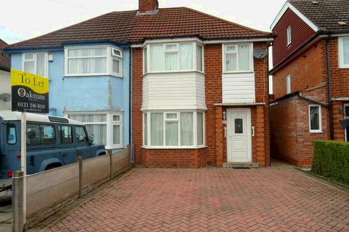 3 Bedroom House To Rent In Woolacombe Lodge Road, Birmingham, B29