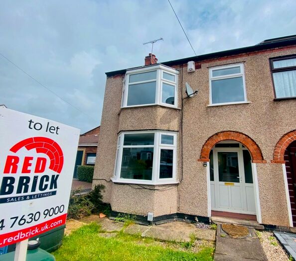 3 Bedroom End Of Terrace House To Rent In Whoberley Avenue, Coventry, West Midlands, CV5