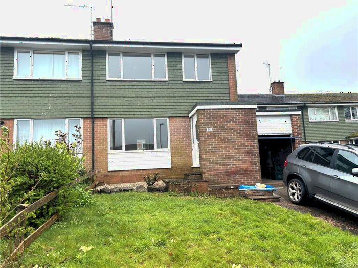 3 Bedroom Terraced House To Rent In Manor Crescent, Honiton, Devon, EX14