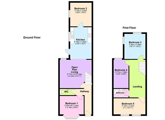 5 Bedroom Terraced House To Rent In Halsbury Road, Liverpool, L6