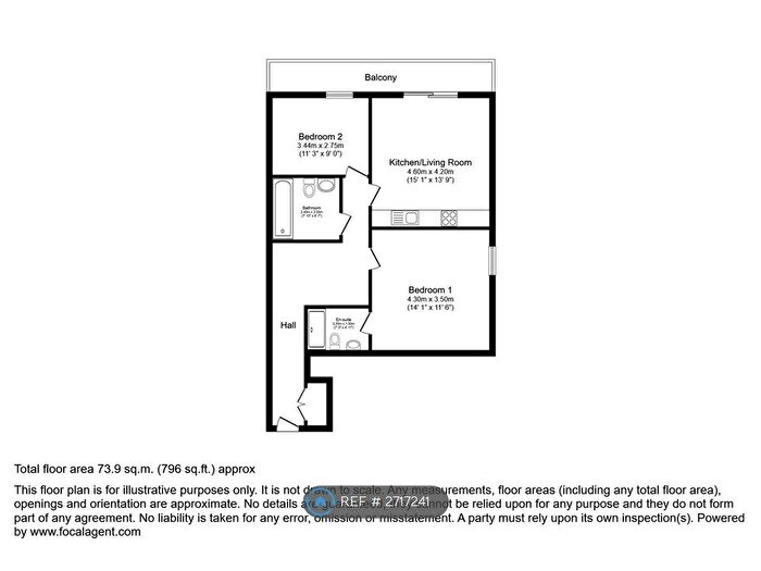 2 Bedroom Flat To Rent In City Loft, Salford, M50