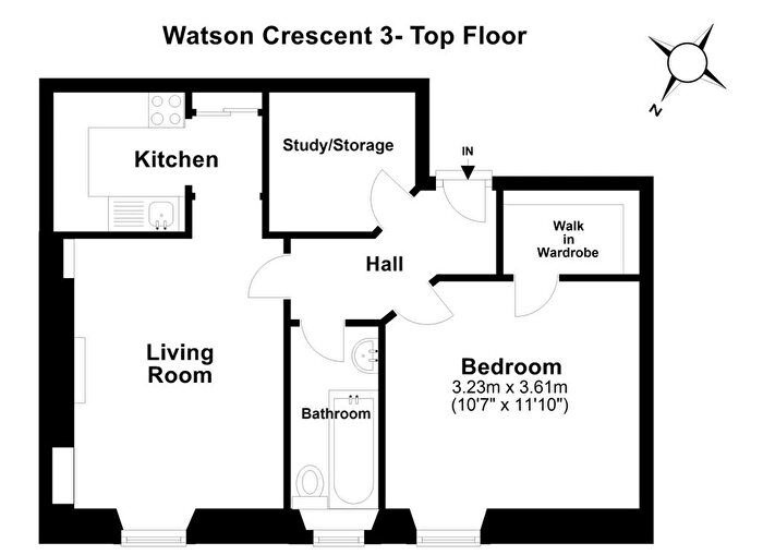 1 Bedroom Flat To Rent In Watson Crescent, Polwarth, Edinburgh, EH11