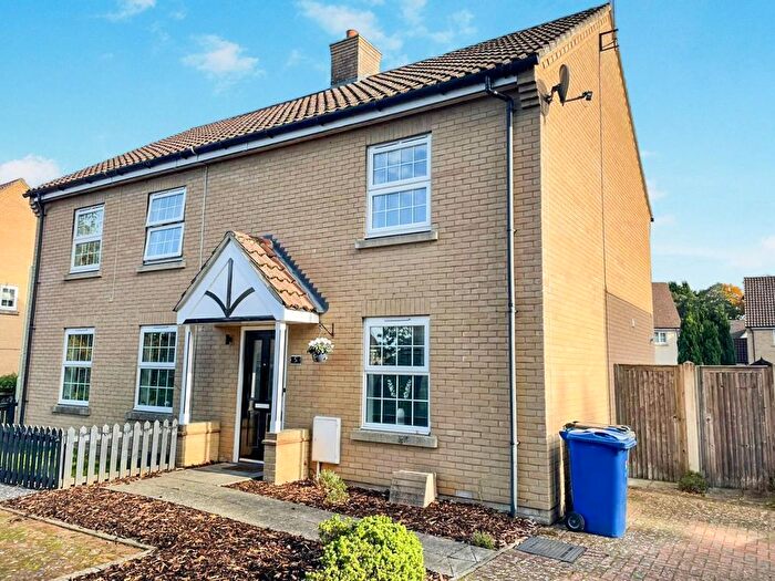 2 Bedroom Semi-Detached House For Sale In Cherry Tree Close, Brandon, IP27