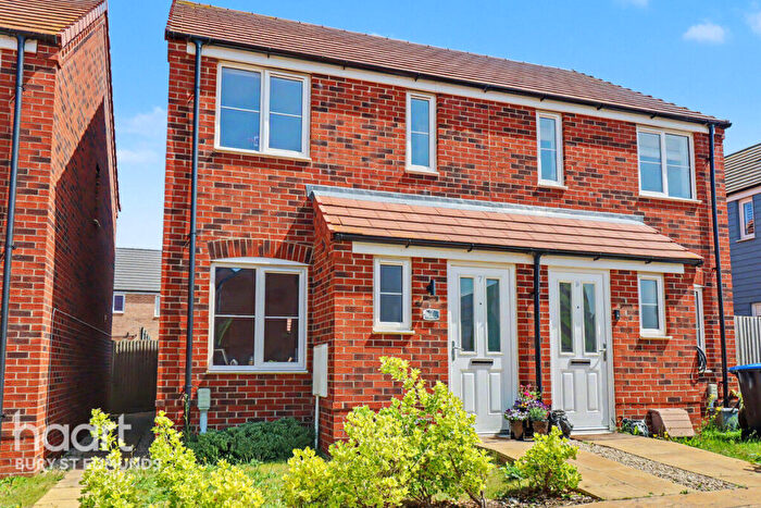 2 Bedroom Semi Detached House For Sale In Gates Close, Thurston, Bury St Edmunds, IP31