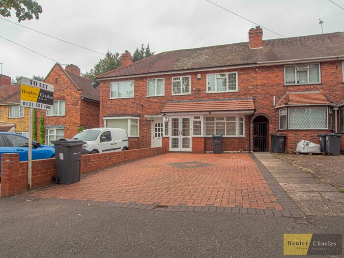 3 Bedroom Terraced House To Rent In Sterndale Road, Great Barr, Birmingham, B42