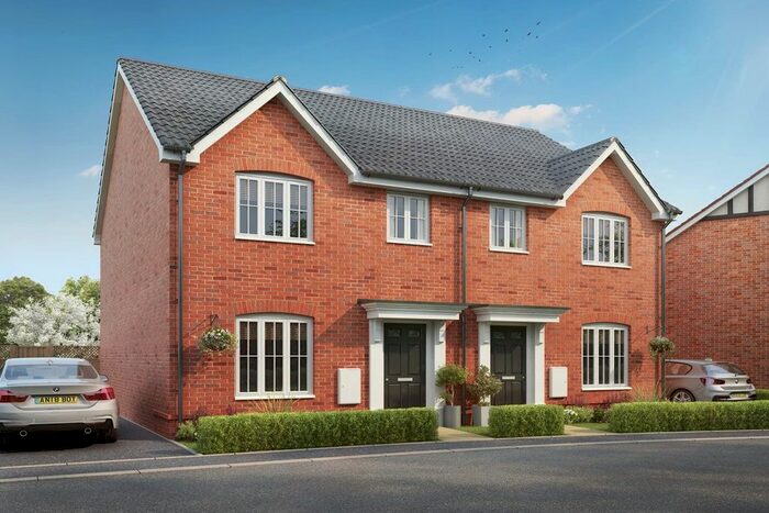 3 Bedroom Semi-Detached House For Sale In "The Gosford - Plot " At Shackeroo Road, Bury St. Edmunds, IP32