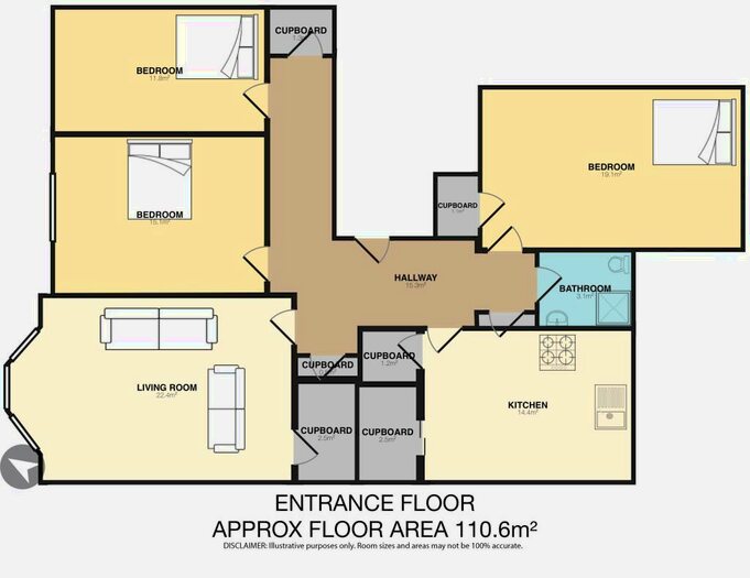 3 Bedroom Flat To Rent In South Oxford Street Edinburgh United Kingdom, EH8