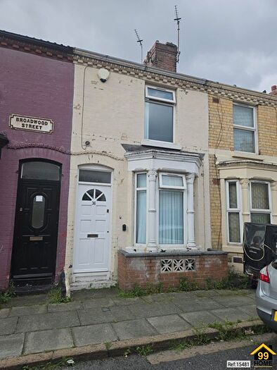 2 Bedroom Terraced House For Sale In Broadwood Street, Liverpool, Merseyside, L15