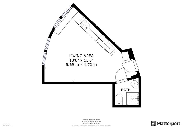 1 Bedroom Terraced House To Rent In , A Upper Parliament Street, Nottingham, Nottinghamshire, NG1