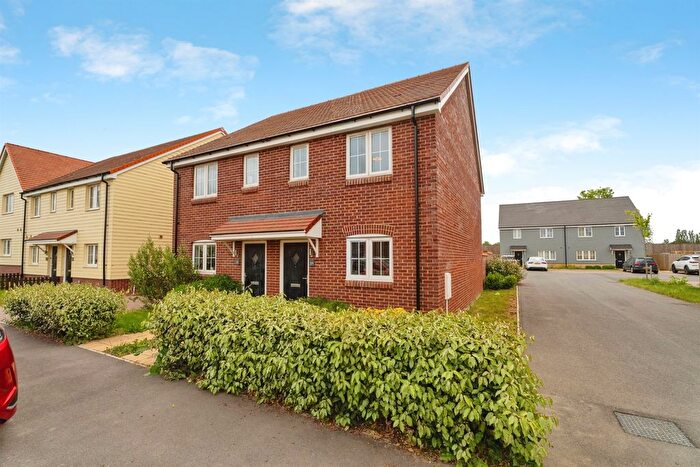 2 Bedroom Semi Detached House For Sale In Farrow Road, Bacton, Stowmarket, IP14