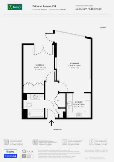 1 Bedroom Flat For Sale In New Providence Wharf, Fairmount Avenue, London, E14