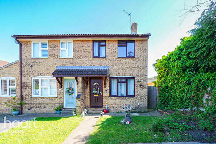 2 Bedroom Semi-Detached House For Sale In Pennyroyal Crescent, Witham, CM8