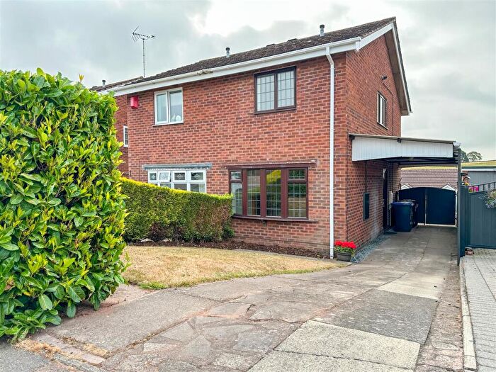 2 Bedroom Semi-Detached House For Sale In Churchill Avenue, Cheddleton, Staffordshire, ST13