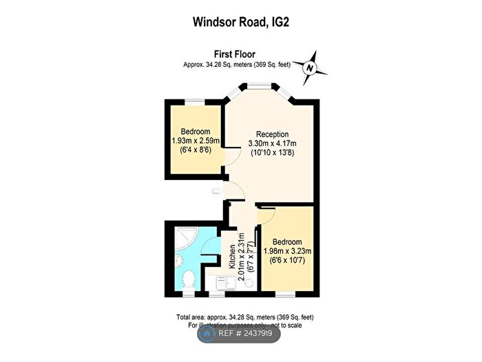 2 Bedroom Flat To Rent In Windsor Road, Ilford, IG1