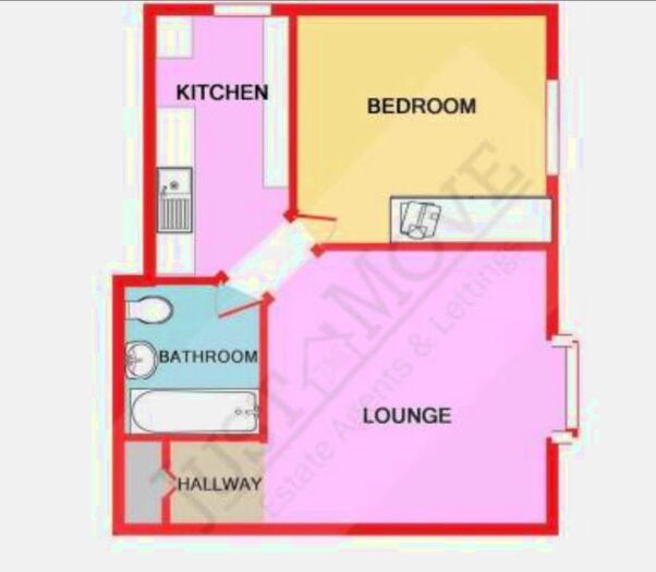 1 Bedroom Flat To Rent In Bishops Court, Birchtrees Drive, Kitts Green, B33