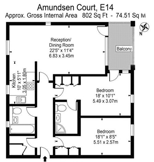 2 Bedroom Apartment To Rent In Napier Avenue, London, E14
