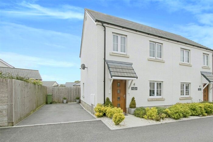 2 Bedroom Semi-Detached House For Sale In Great Close Road, St. Erme, Truro, Cornwall, TR4